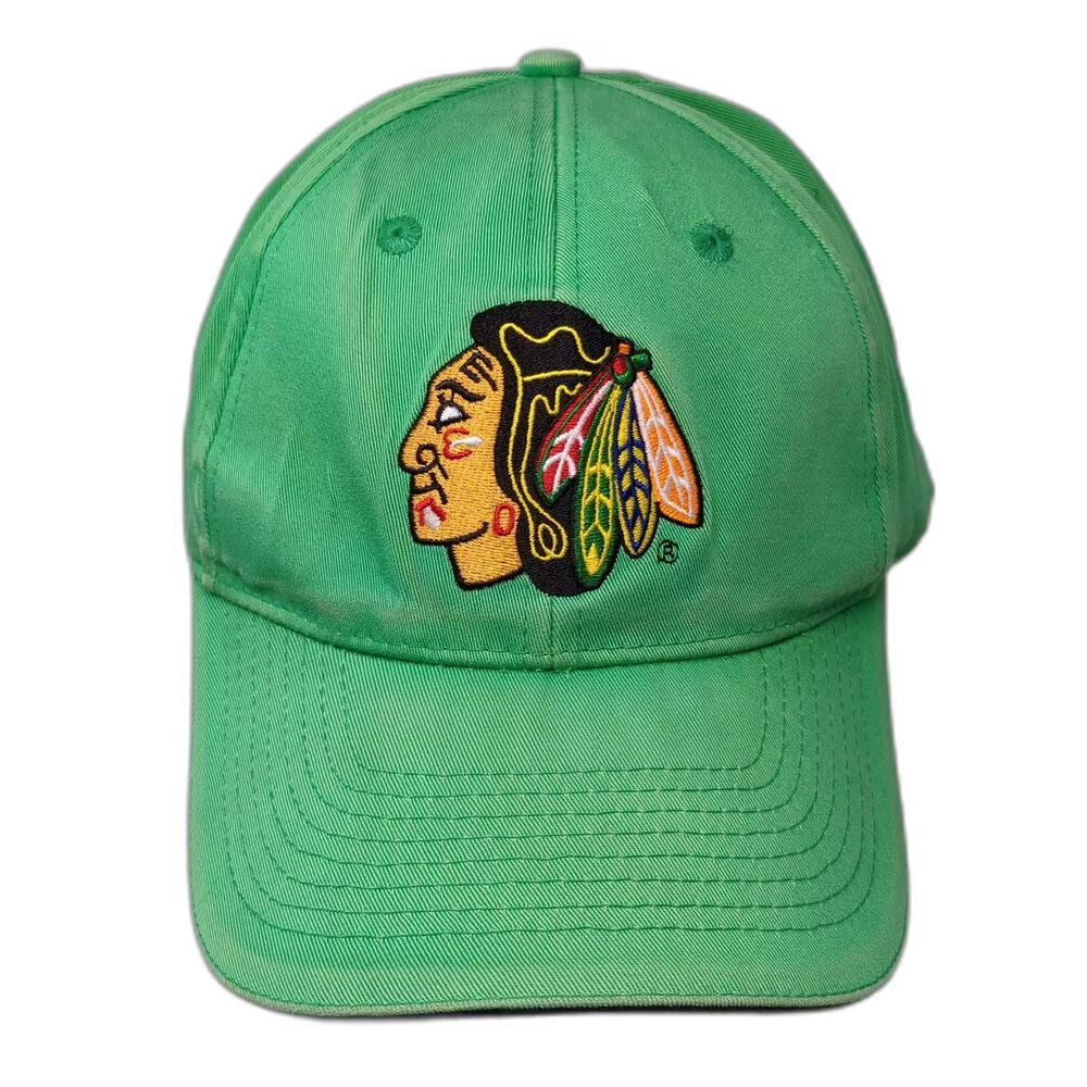NHL Chicago Blackhawks Kick10 Pro Gear Green Miller Lite One Size Baseball Cap